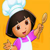 Cocinando Pastel De Cumpleaños Con Dora