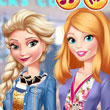 Elsa y Barbie | Vestir para San Valentín